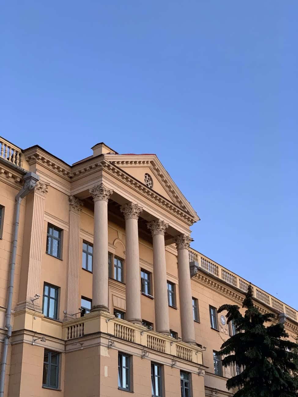 building with columns